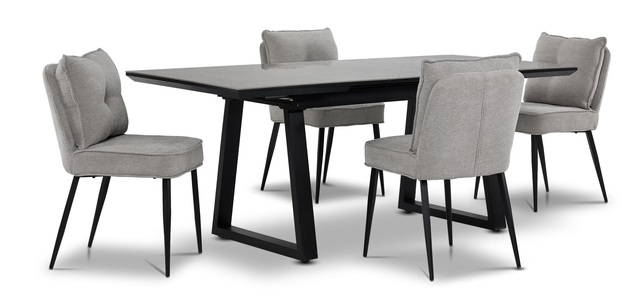 In Full Bloom - Gemini 5- Piece Extendable Dining Set - Grey