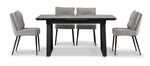 In Full Bloom - Gemini 5- Piece Extendable Dining Set - Grey