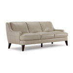 Gerald Leather Sofa, Loveseat & Chair Set - Ivory
