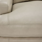 Gerald Leather Sofa - Ivory