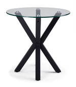 Gianna 21.5" End Table - Glass