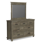 Glacier Point 6-Piece King Panel Bedroom Package - Greystone