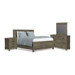 Glacier Point 6 - Piece Queen Panel Bedroom Package - Greystone