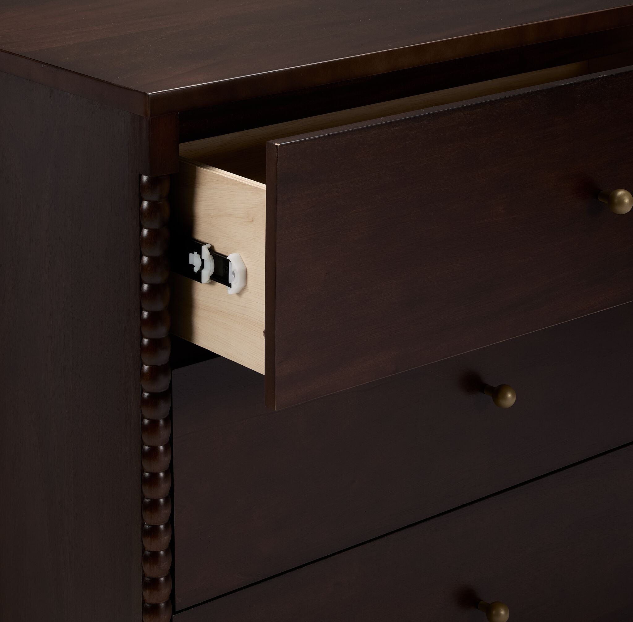 Delta Children Grace 3 Drawer Dresser - Walnut Espresso