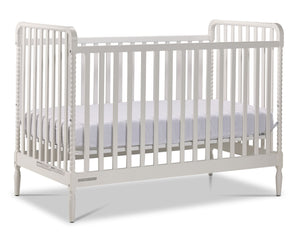 Delta Children Grace Lit de bébé convertible 4 en 1 – blanc Bianca