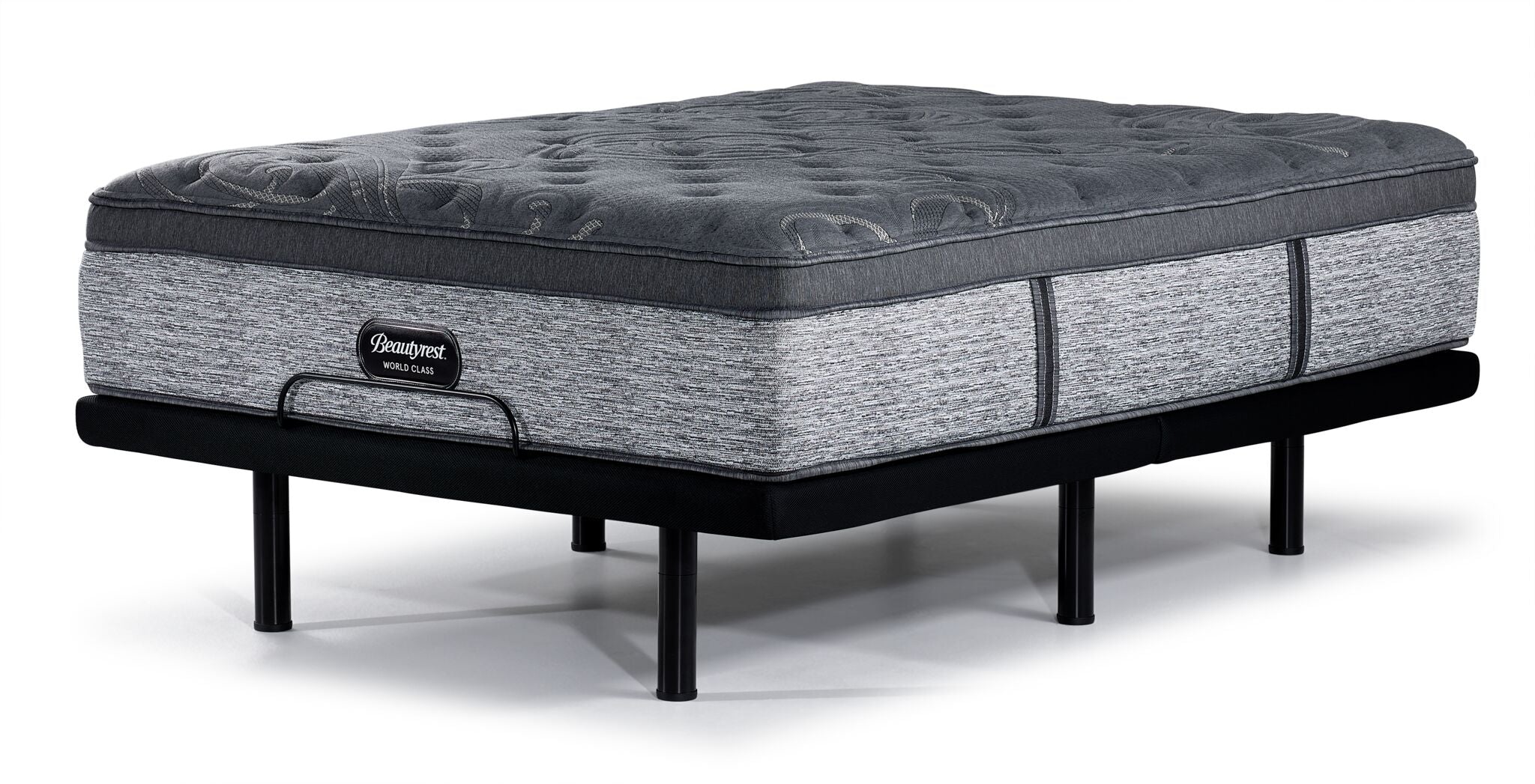 Beautyrest World Class Grandeur 2.0 Plush King Mattress and L2 Motion Pro Adjustable Base