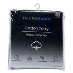 HealthGuard Premium Terry Waterproof Standard Pillow Protector - 2PK