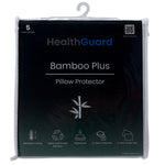 HealthGuard Bamboo Plus Waterproof Queen Pillow Protector - 2PK