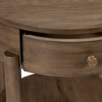 Hadleigh 24" End Table - Honey Brown Finish