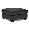 Halden Tabouret en cuir – gris carbone