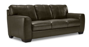 Halden Sofa en cuir – vert foret