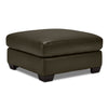 Halden Tabouret en cuir – vert foret