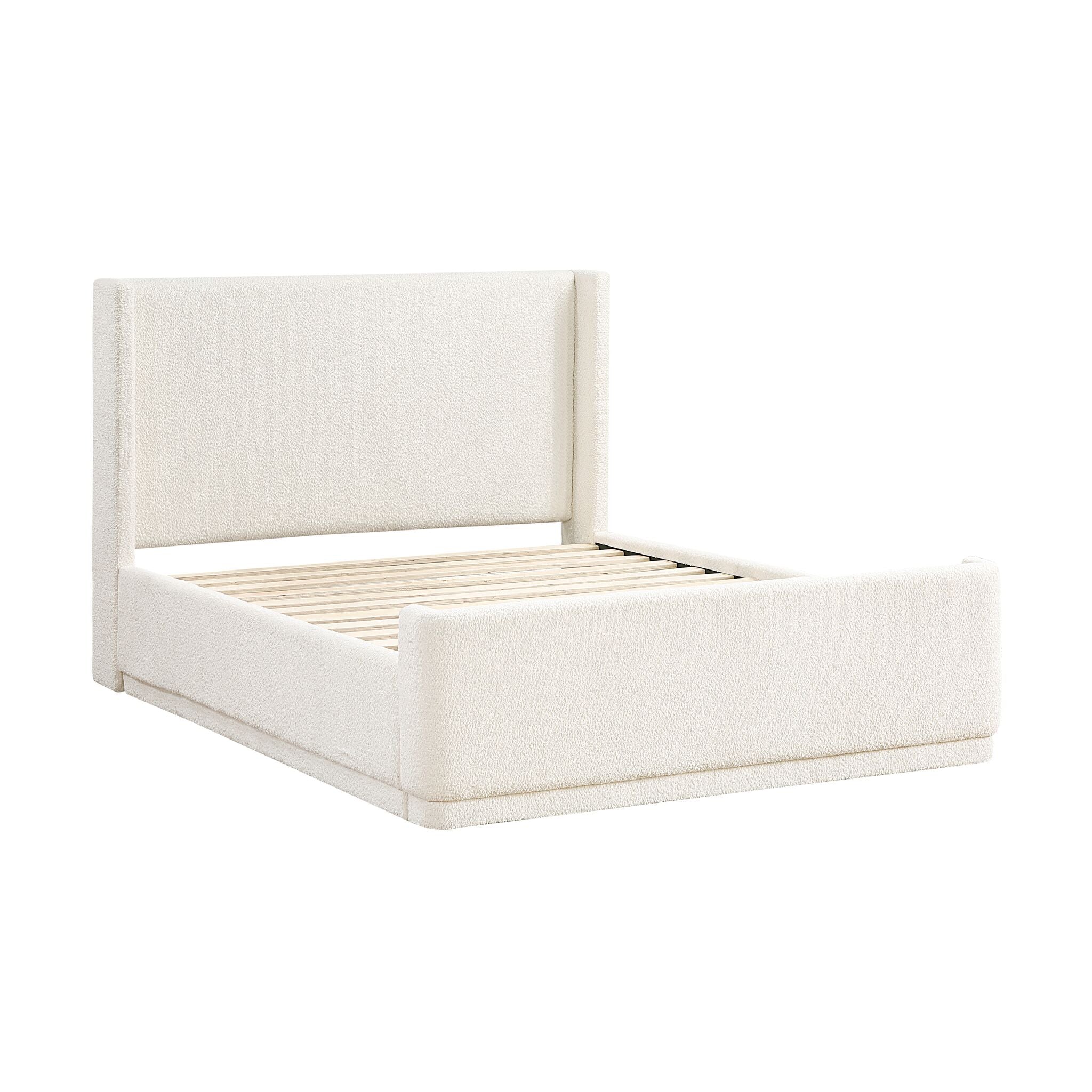 Hallie 3-Piece King Upholstered Bed - Beige