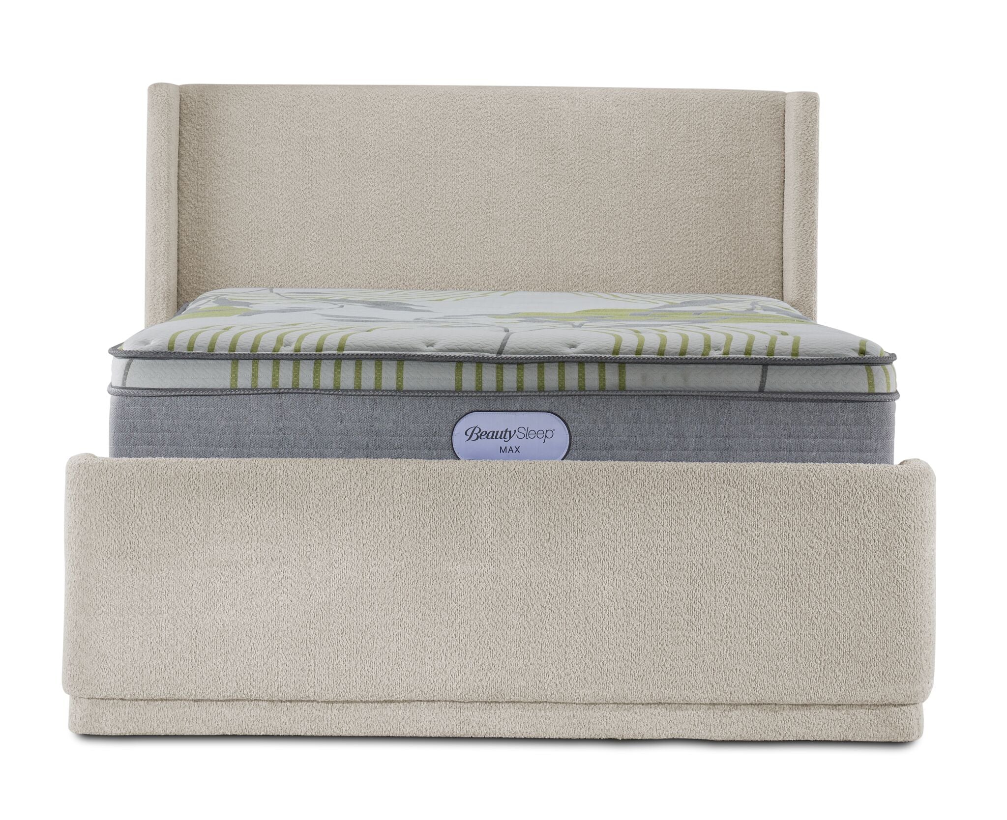 In Full Bloom - Hallie 3-Piece King Upholstered Bed - Beige