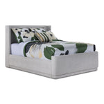 In Full Bloom - Hallie 3-Piece King Upholstered Bed - Light Grey