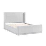 Hallie 3-Piece King Upholstered Bed - Light Grey