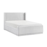Hallie 3-Piece King Upholstered Bed - Light Grey