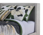 In Full Bloom - Hallie 3-Piece King Upholstered Bed - Light Grey
