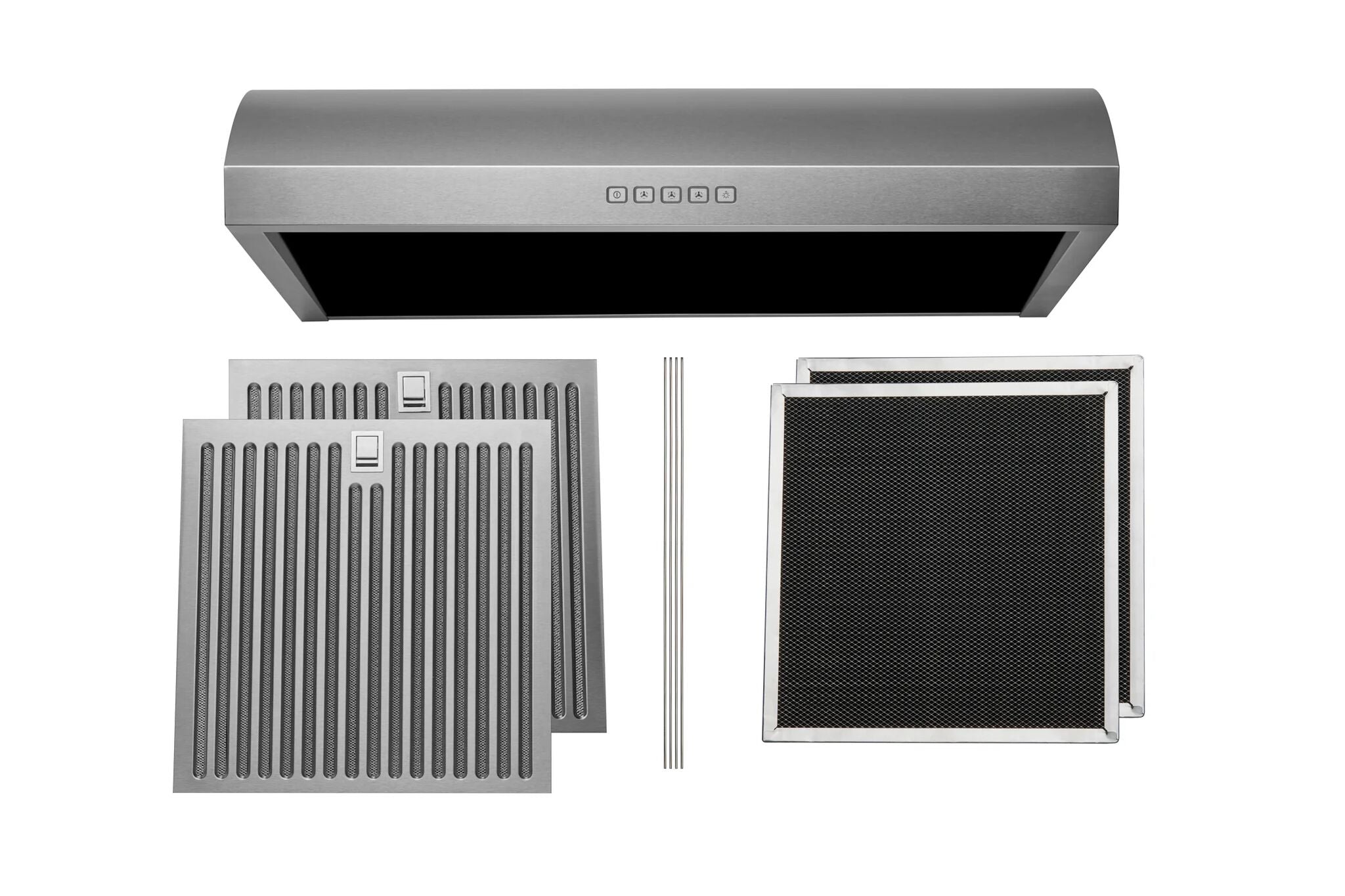 Hauslane Stainless Steel 30" 400 CFM Under Cabinet Range Hood - UC-B018SS-30