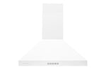 Hauslane Matte White 30" Chimney Range Hood - WM-530WHT-30P