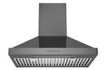 Hauslane Black Stainless Steel 30" 860 CFM Chimney Range Hood - WM-590BSS-30