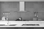 Hauslane Stainless Steel 36" 750 CFM Glass Wall Mount Range Hood - WM-600SS-36
