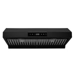 Hauslane Matte Black 36" 860 CFM Under Cabinet Range Hood - UC-PS18BLK-36