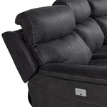 Haven Dual Power Reclining Sofa and Loveseat Set - Grey