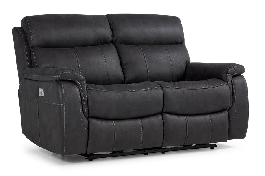 Haven Dual Power Reclining Loveseat - Grey