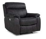 Haven Dual Power Reclining Sofa, Loveseat and Recliner Set - Grey
