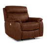 Haven Fauteuil inclinable électrique à double inclinaison – moka