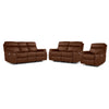 Haven Ens. Sofa, causeuse et fauteuil inclinables électriques – moka