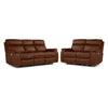 Haven Ens. Sofa et causeuse inclinables électriques – moka
