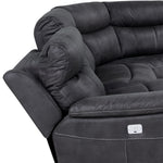 Haven 5-Piece Dual Power Reclining Sectional with Console - Grey