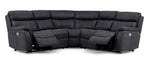 Haven 5-Piece Dual Power Reclining Sectional - Grey