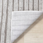 Hayden 6'7" x 9'6" Modern Lines Area Rug - Grey