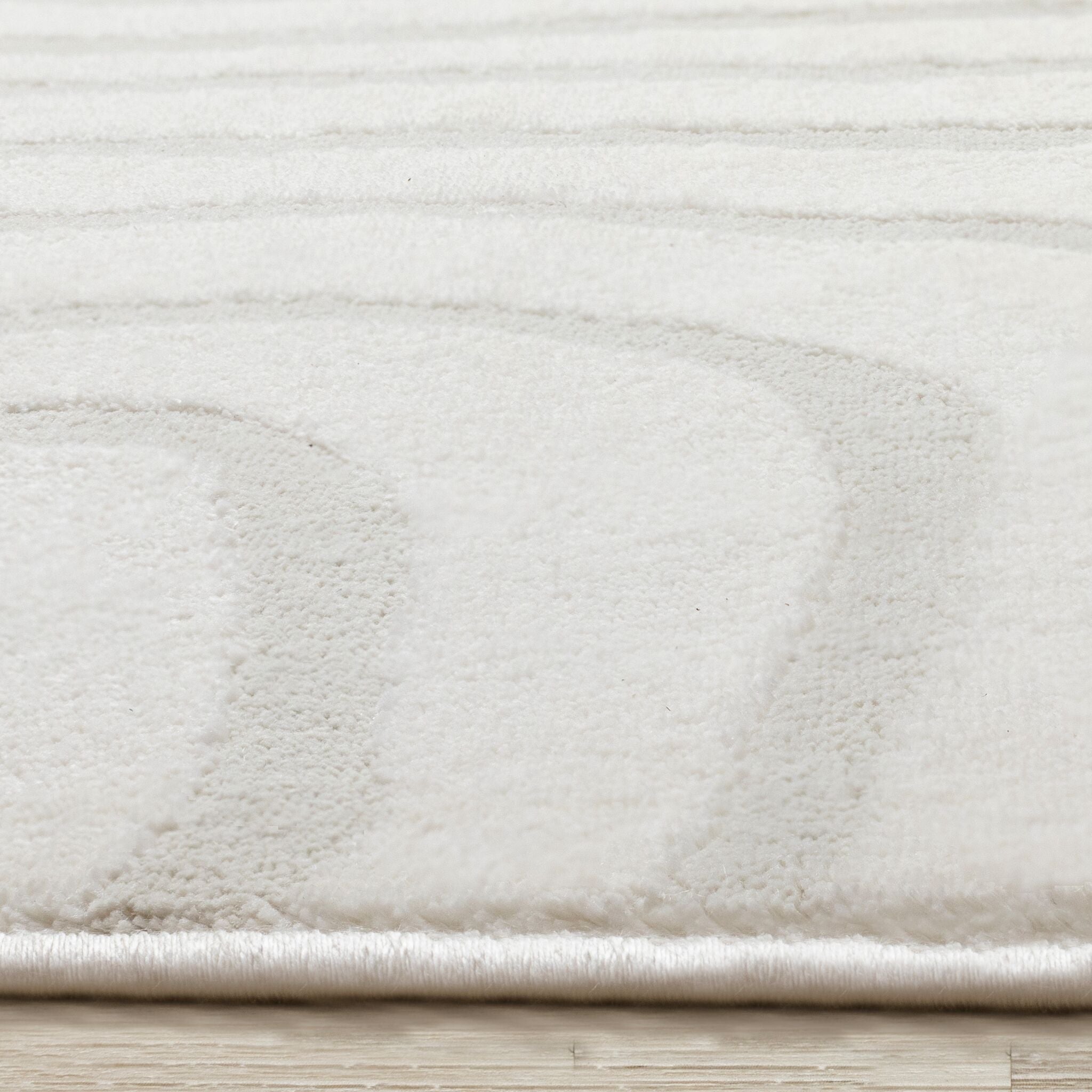 Hayden 6'7" x 9'6" Swirling Lines Area Rug - Grey