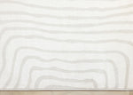 Hayden 5'3" x 7'7" Swirling Lines Area Rug - Grey