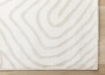 Hayden 5'3" x 7'7" Swirling Lines Area Rug - Grey