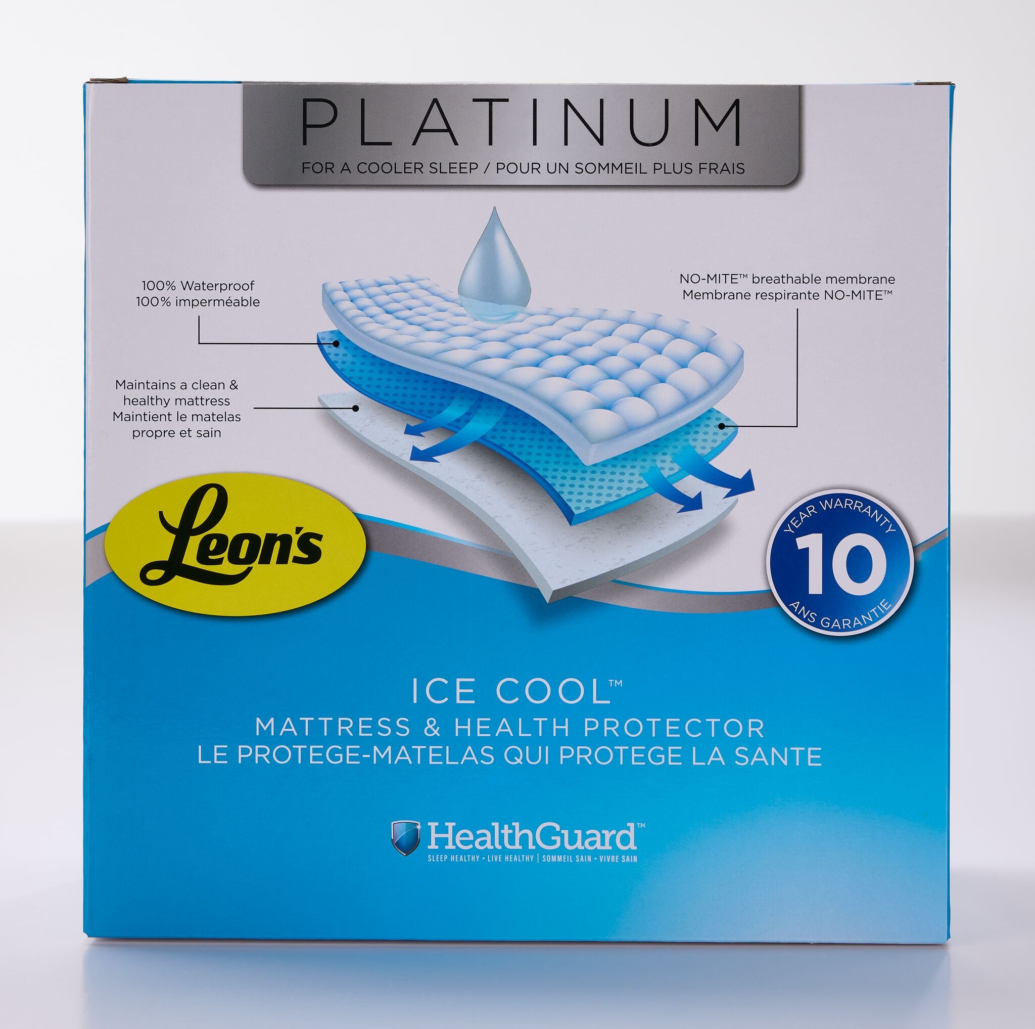 Platinum Twin XL Health Guard & Pillow Protector Set - Ice Cool