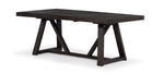 Hearst Extendable Trestle Dining Table - Dark Oak