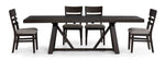 Hearst 5-Piece Extendable Trestle Dining Set - Dark Oak