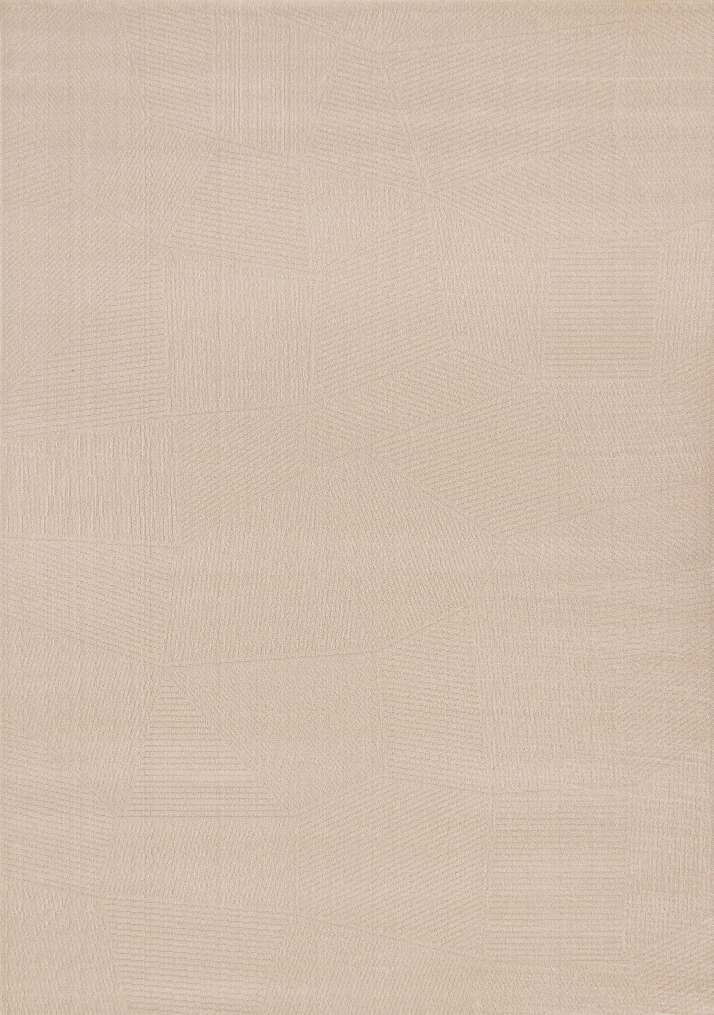 Himalaya 5'3" x 7'7" Striped Geometic Shape Area Rug - Taupe