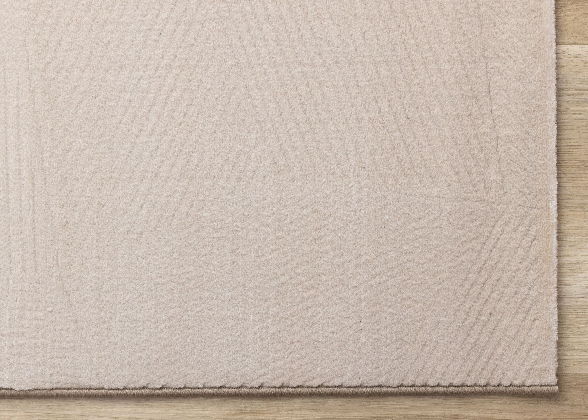 Himalaya 6'7" x 9'6" Striped Geometic Shape Area Rug - Taupe