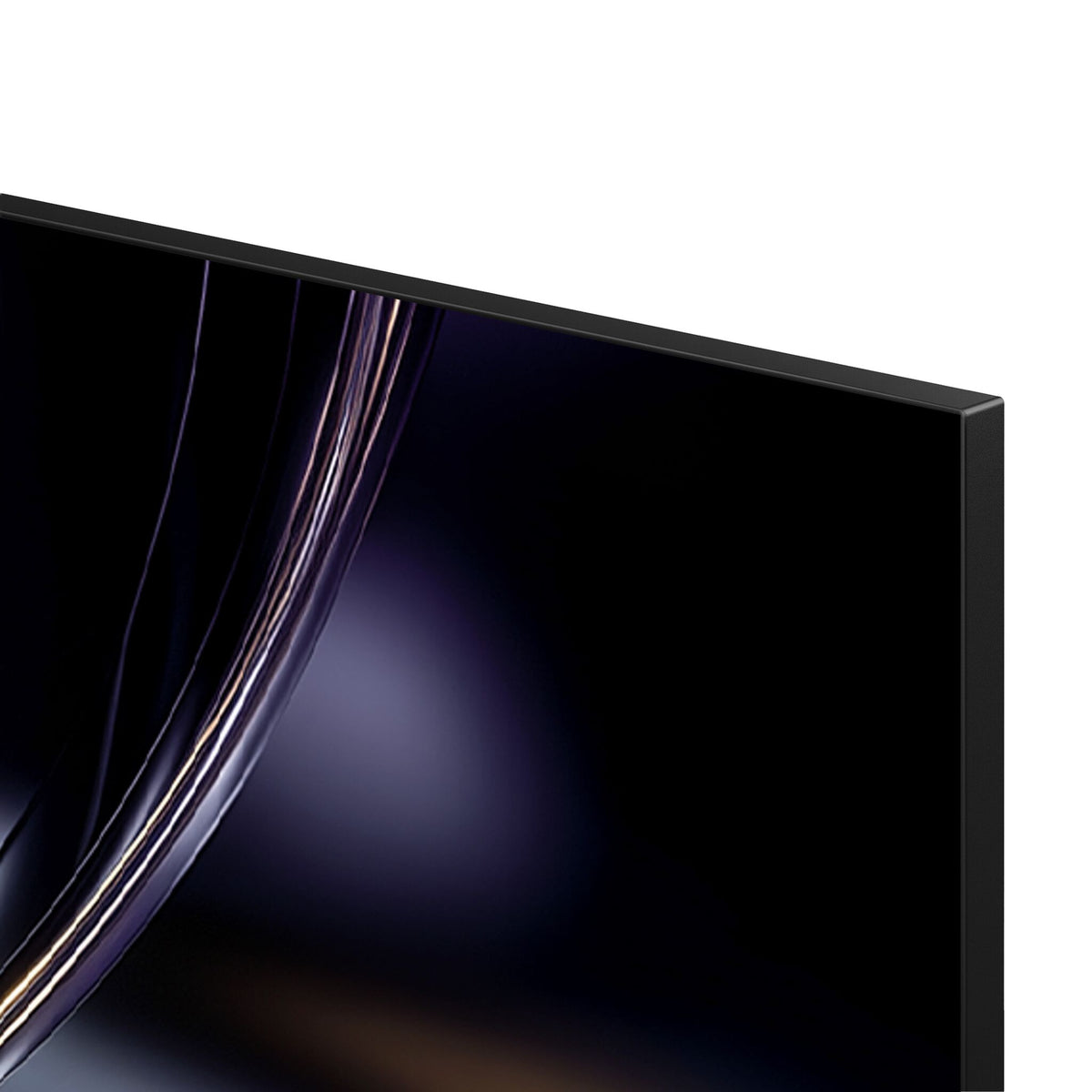 Close-up of the Hisense 100-inch QLED Mini-LED AI TV showing its slim black screen bezel