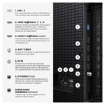 Hisense Téléviseur intelligent 100po QLED MiniDEL IA UHD 4K 165Hz avec GoogleTV – 100U7SG--