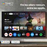 Hisense Téléviseur intelligent 55po QLED MiniDEL IA UHD 4K 165Hz avec GoogleTV – 55U7SG--