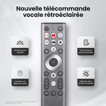 Hisense Téléviseur intelligent 55po QLED MiniDEL IA UHD 4K 165Hz avec GoogleTV – 55U7SG--