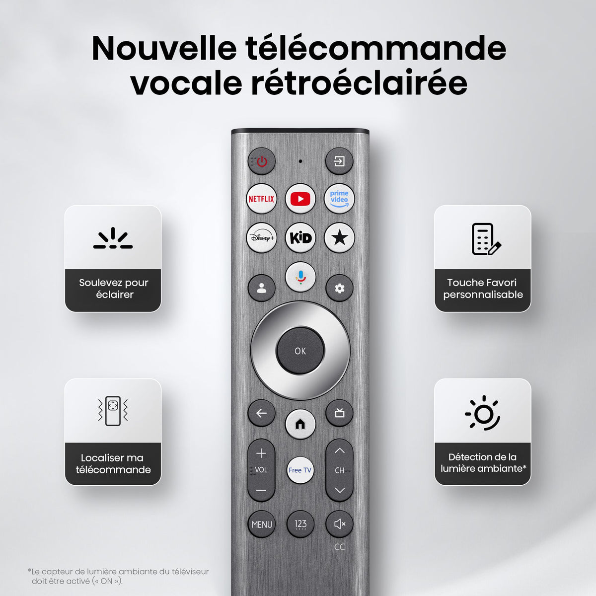 Hisense Téléviseur intelligent 65po QLED MiniDEL IA UHD 4K 165Hz avec GoogleTV – 65U7SG--