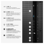 Hisense Téléviseur intelligent 55po QLED MiniDEL IA UHD 4K 165Hz avec GoogleTV – 55U7SG--